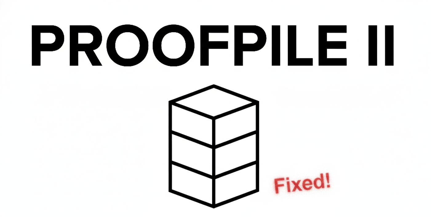 The header image of EleutherAI/proof-pile-2 edited to say "fixed"